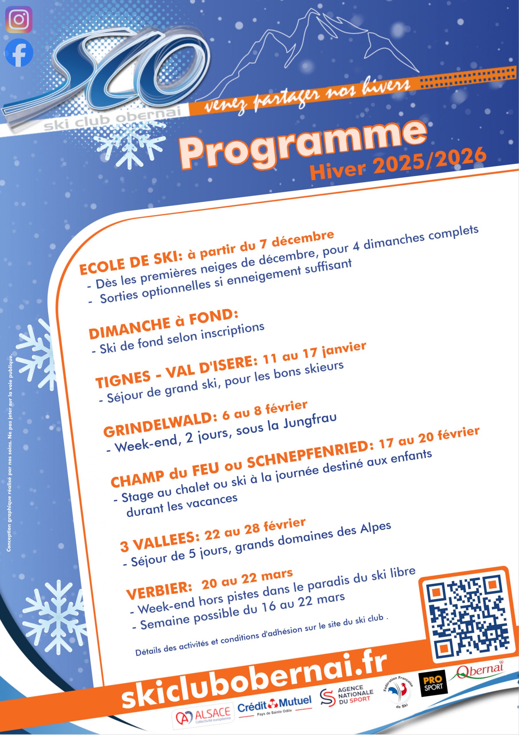 Programme hiver 2025 2026