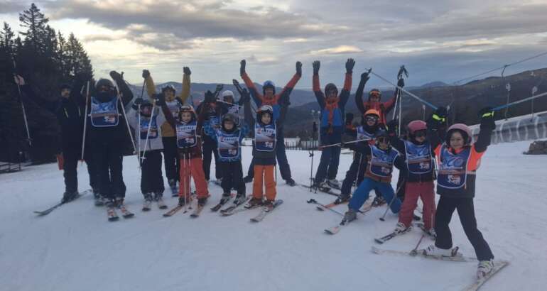 La première sortie de l'école de ski 2025